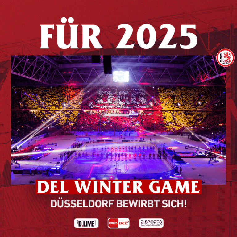  Düsseldorf bewirbt sich um DEL Winter Game 2025! • Düsseldorfer EG Illustration 